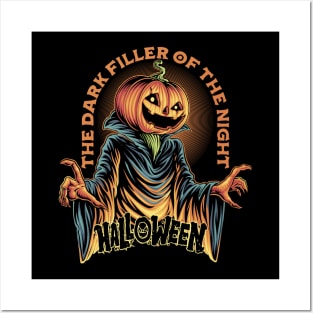 Halloween Scary Pumkin Posters and Art